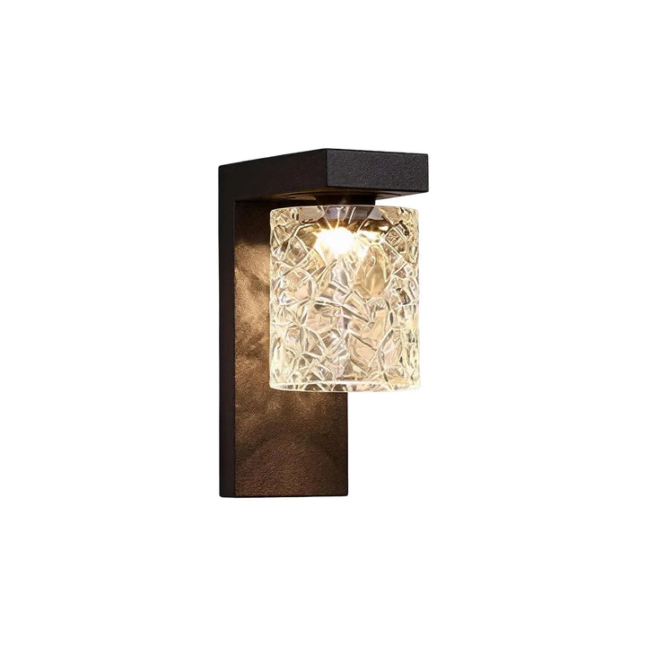 Svart Väggsconce Modern Glas Utomhusbelysning