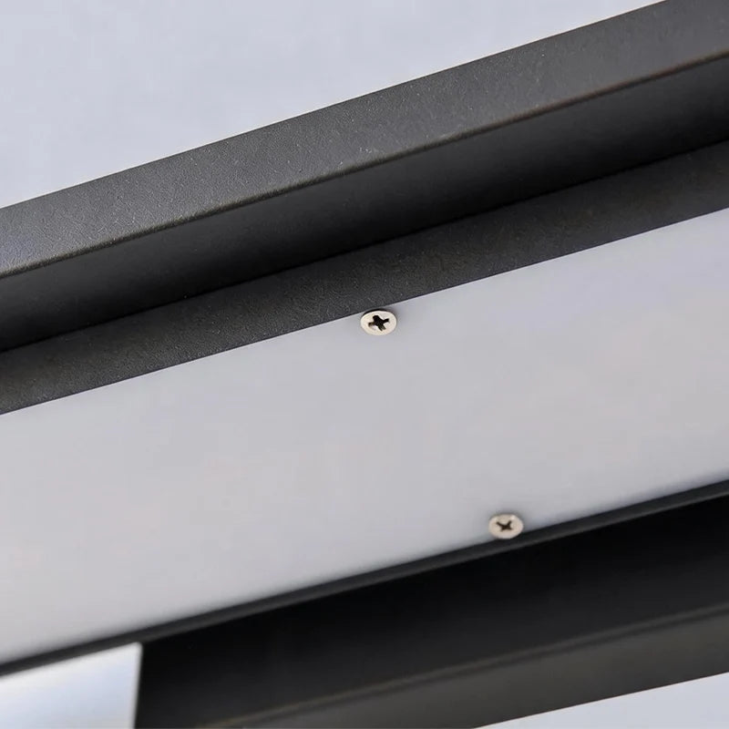Svart Vägglampa Sconce Modern Metall LED Utomhusbelysning