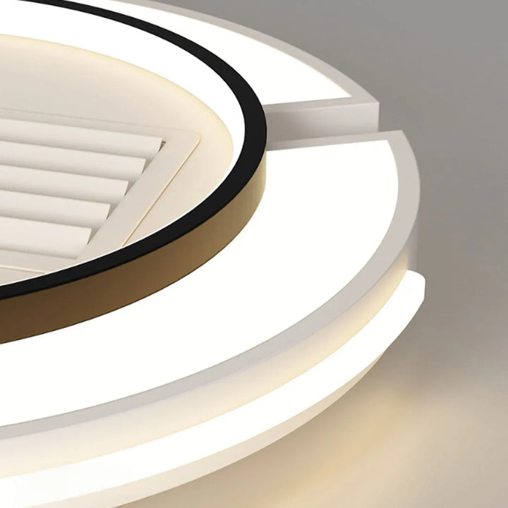 Bladeless Takfläkt med Belysning Modern Dold Blad LED Lampa