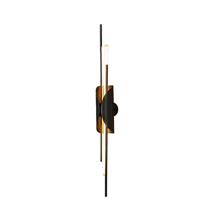 Brass Vägglampa Modern Linjär Skulptural Belysning