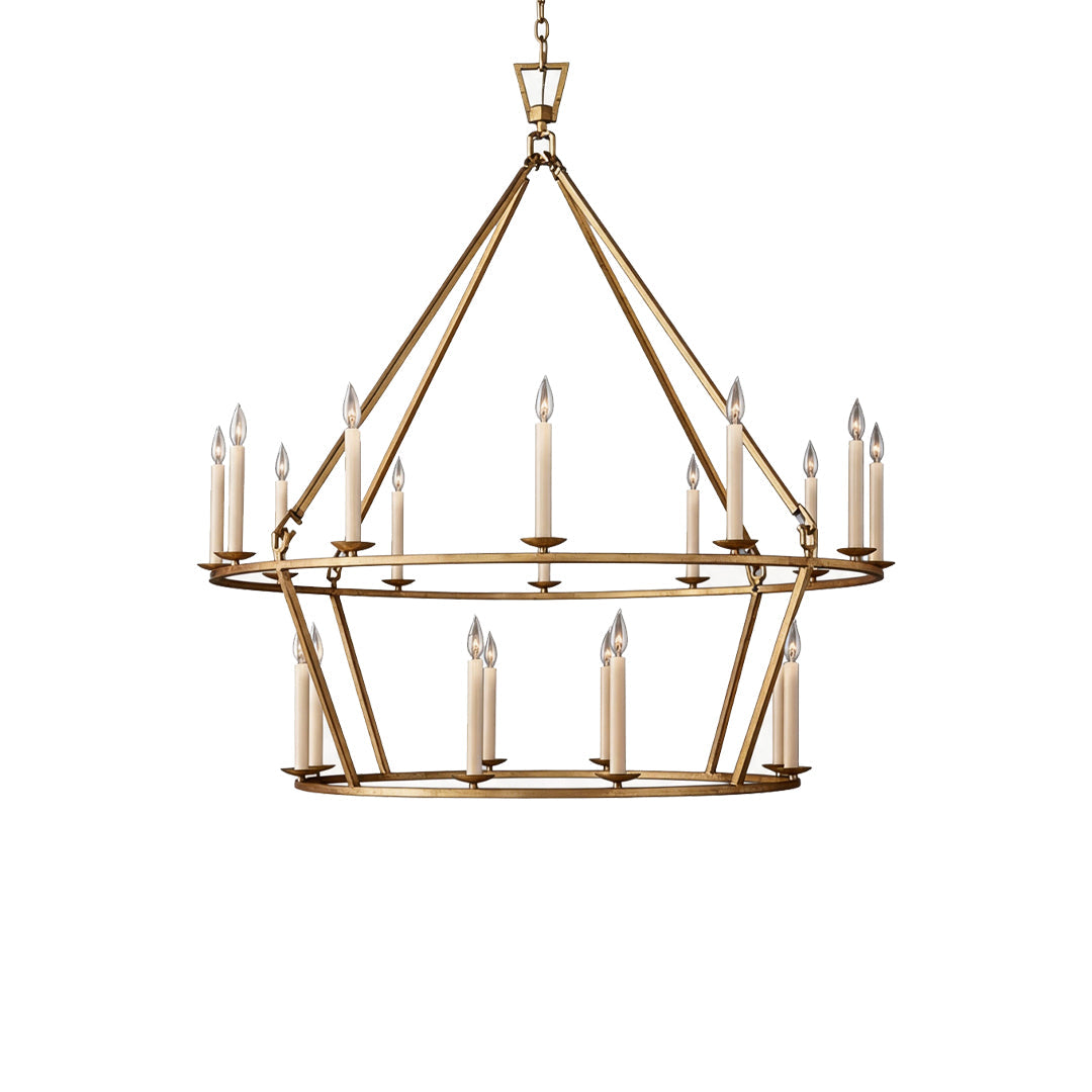 Kronljus Chandelier Amerikansk Retro Stil Metall Taklampa