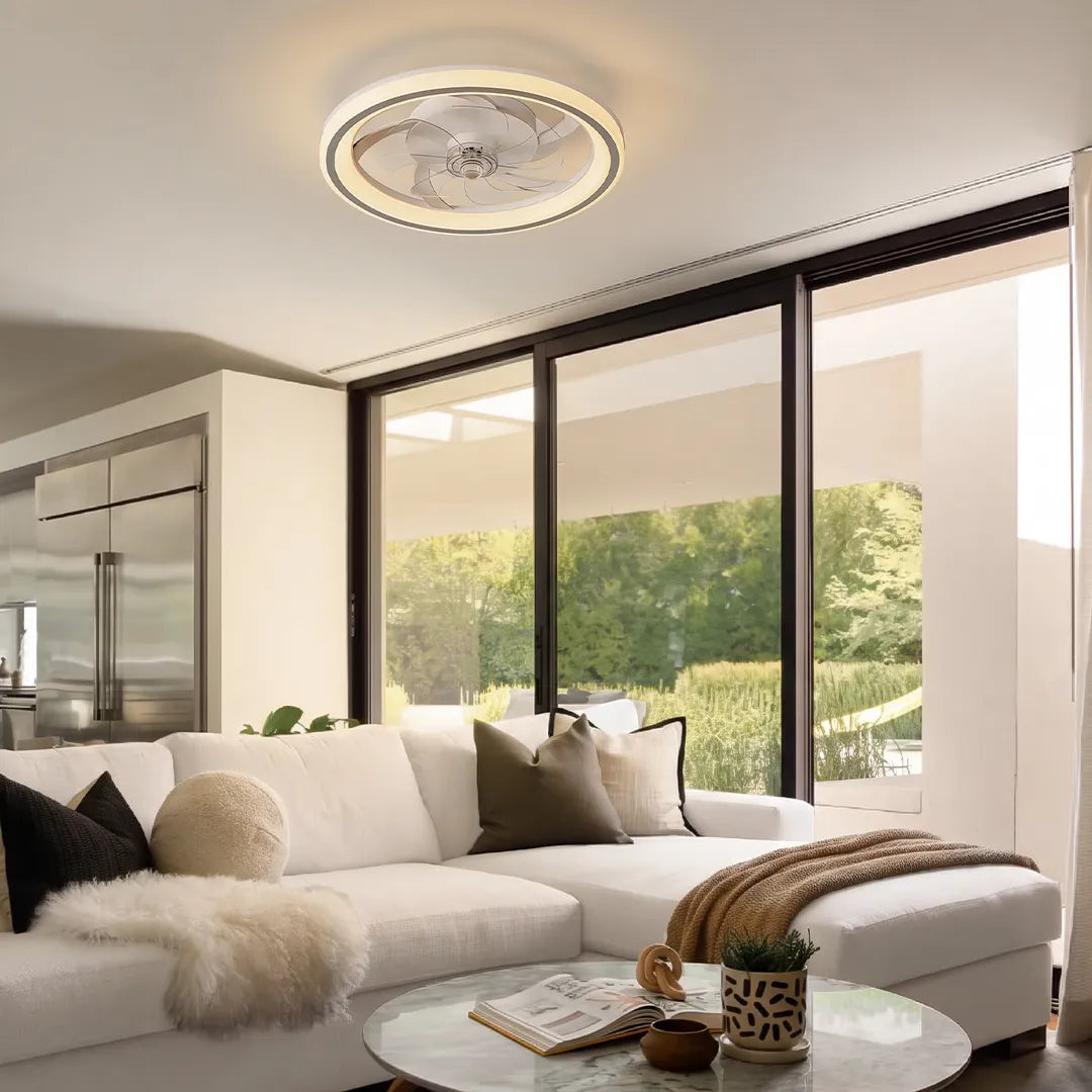 Takfläktar med Ljuskällor Modern LED-belysning