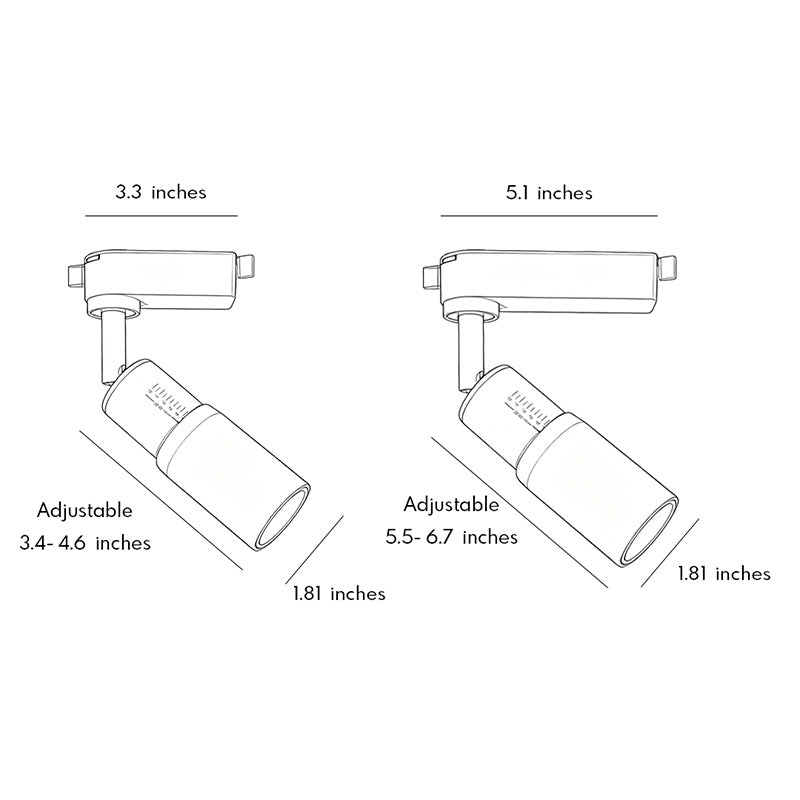 【2 st】Takskensspotlights Hög CRI Justerbar LED-lampa
