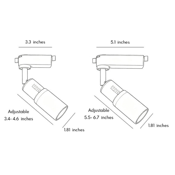 【2 st】Takskensspotlights Hög CRI Justerbar LED-lampa
