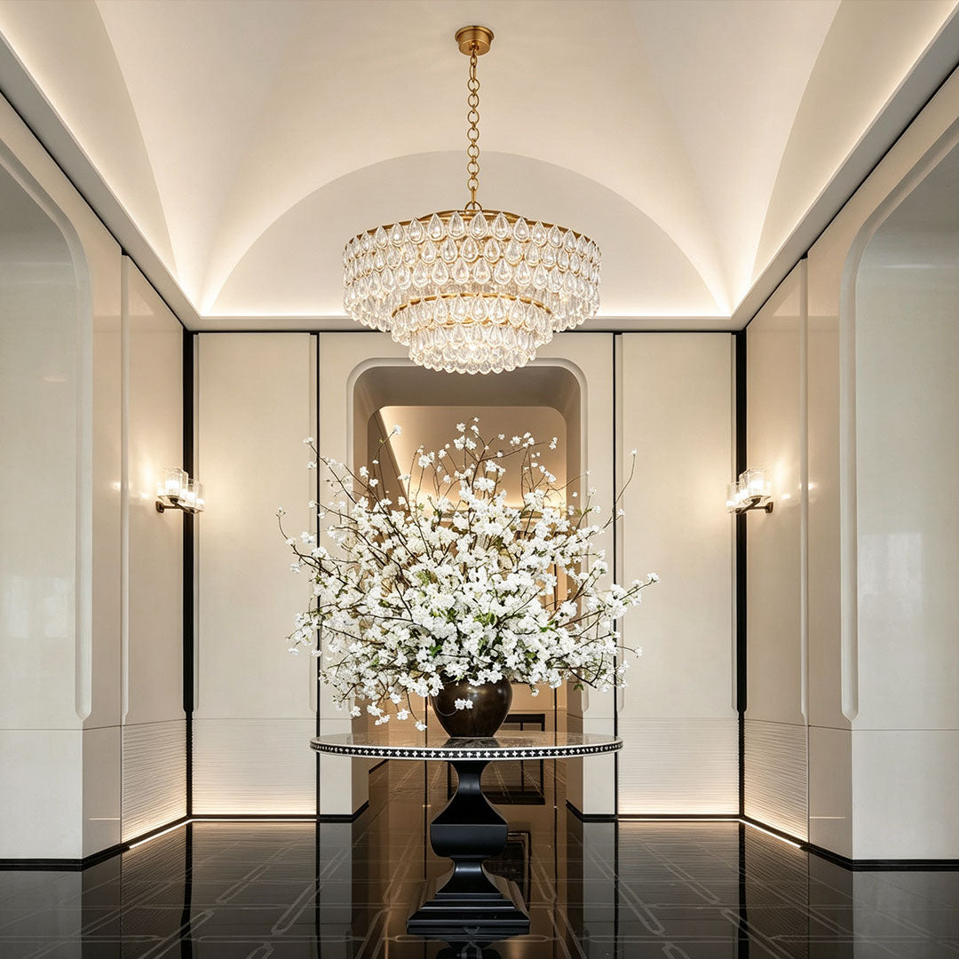 Kronljus Crystal All-Koppar Postmodern Lyx Taklampa