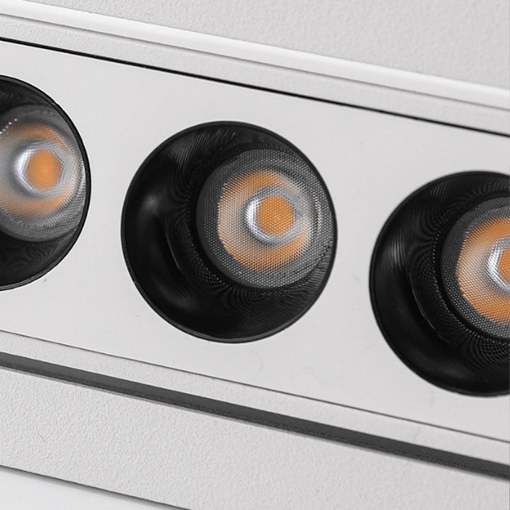 2 ST LED Infällda Takspotlights Grille LED Linjär Lampa