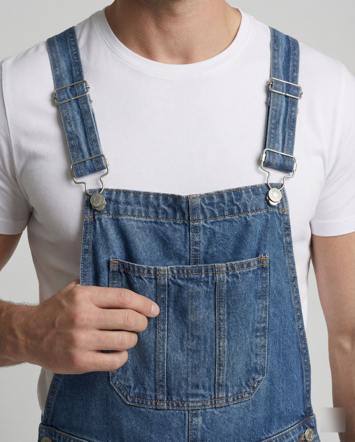 Herr overalls robust med justerbar straps