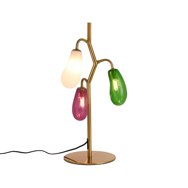 Färgad Glas Bordslampa Fransk Stil Multi-lampa