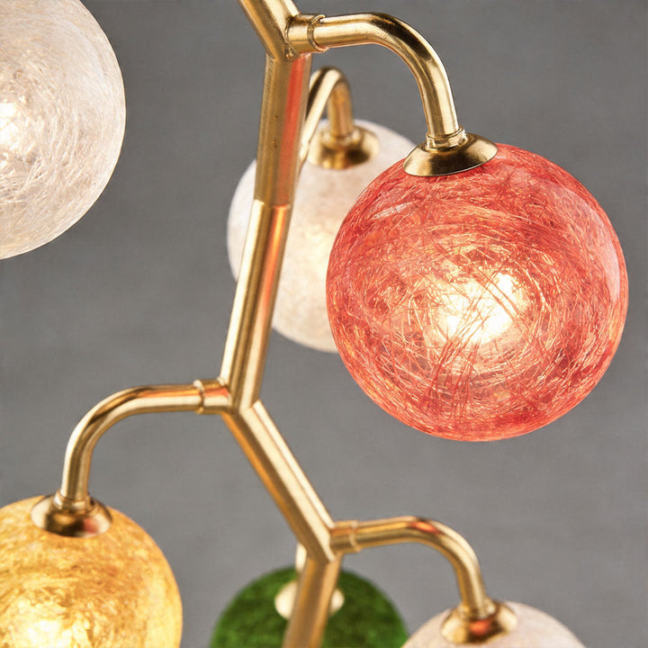 Färgad Glas Kandelaber Modern Kreativ Vintage Taklampa