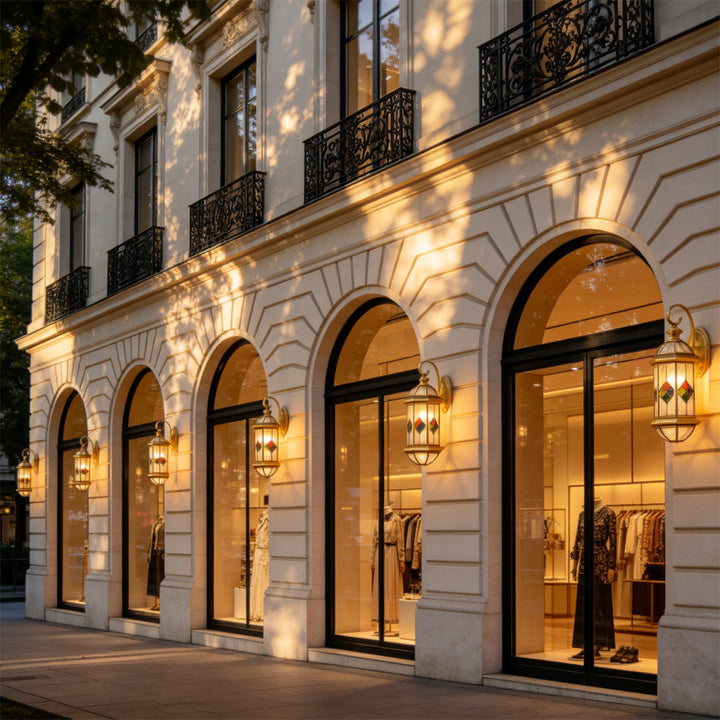 Utomhus Lantern Vägglampor Antik Koppar Kreativ Vägglampa