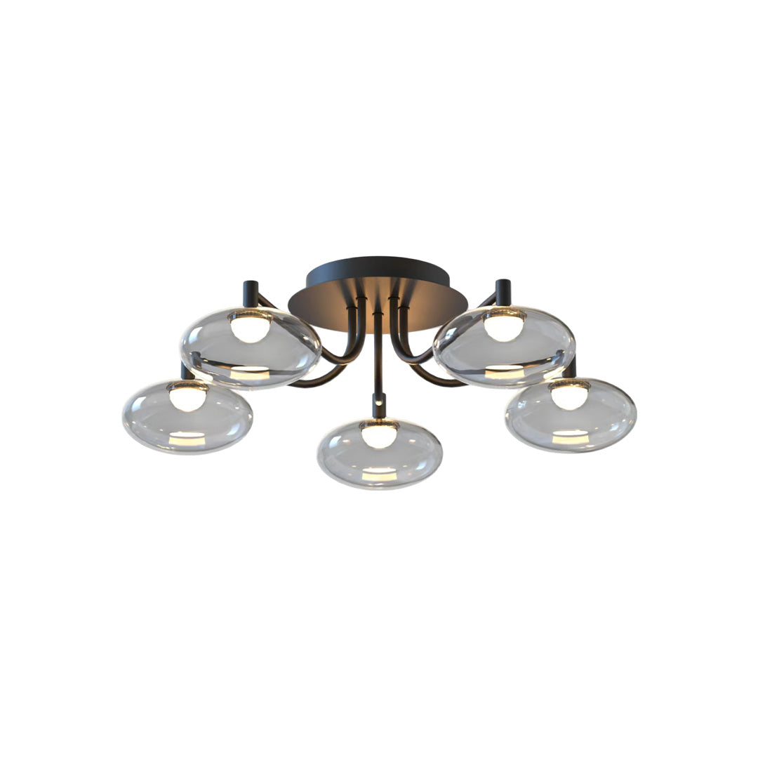 Glas Flush Mount Belysning Modern Kreativ LED Taklampa