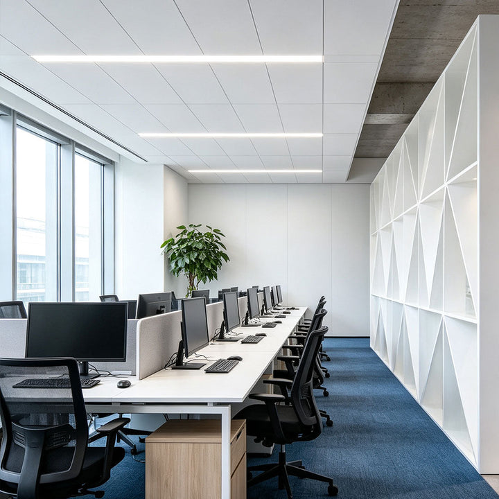Modern minimalistisk vit LED-taklampa
