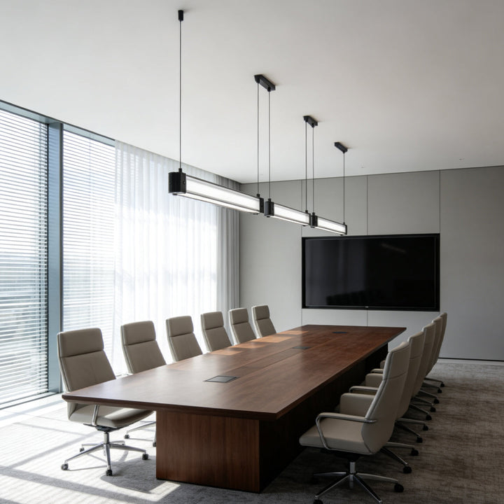 Nutida Linjär Upphängd Belysning Metalltaklampa