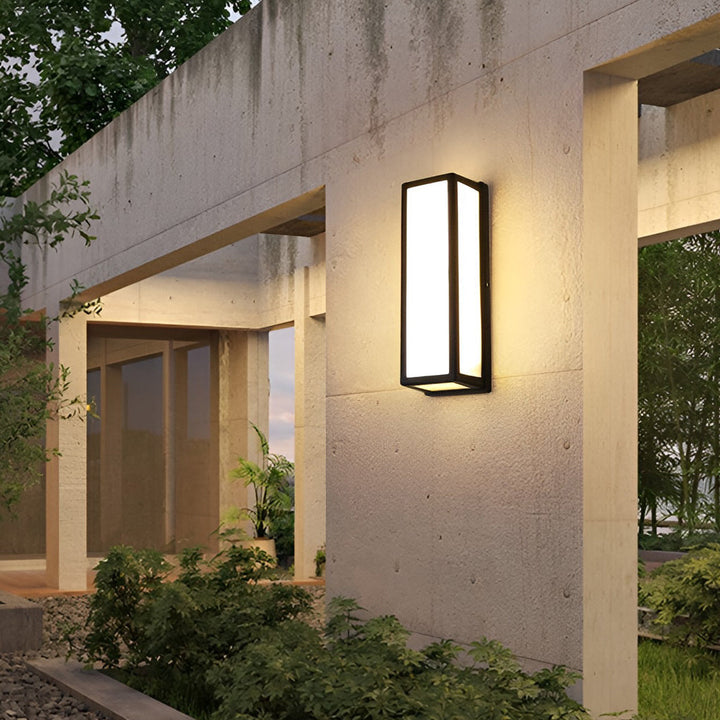 [Open-Box]Samtida Utomhus Vägglampa Svart LED Vattentät Lampa