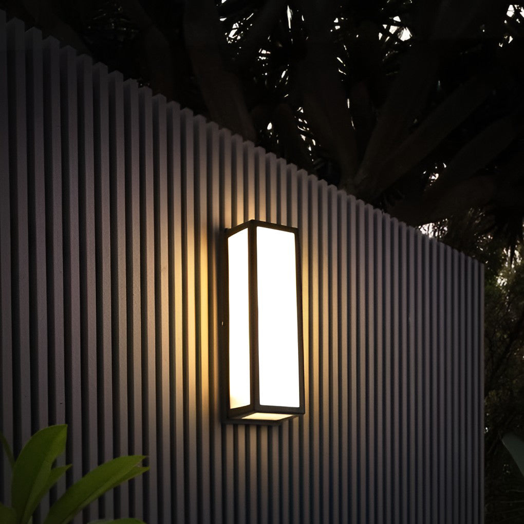 [Open-Box]Samtida Utomhus Vägglampa Svart LED Vattentät Lampa