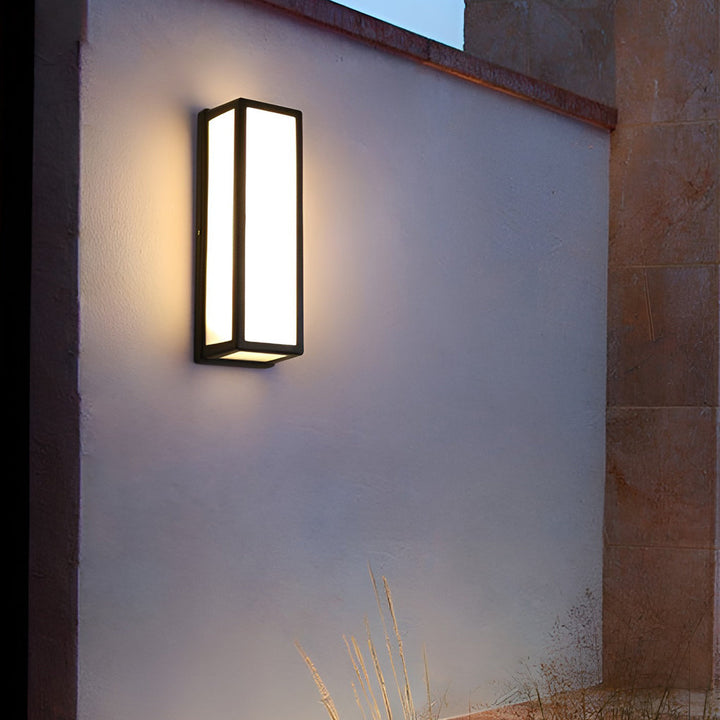 [Open-Box]Samtida Utomhus Vägglampa Svart LED Vattentät Lampa