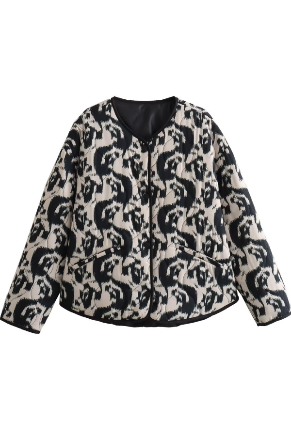 | Animal Tryck Bomull Jacka