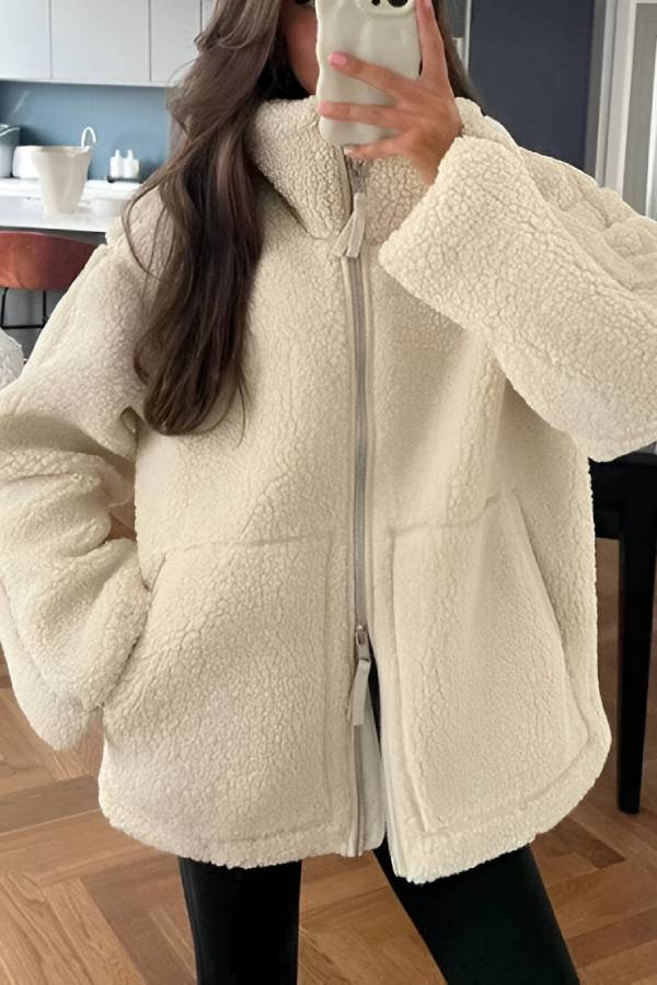 | Full-Zip Teddy Jacka