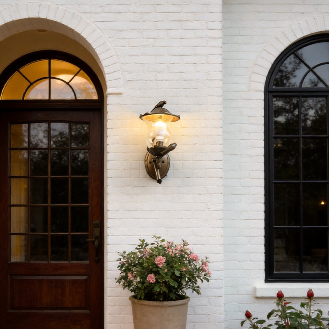 Fågel Vägglampa Europeisk Stil Kreativ Utomhuslampa