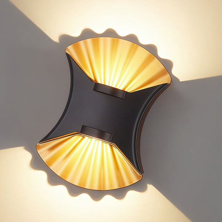 Utomhus Up Down Vägglampa Modern Dubbel-Skal LED Trädgårdslampa