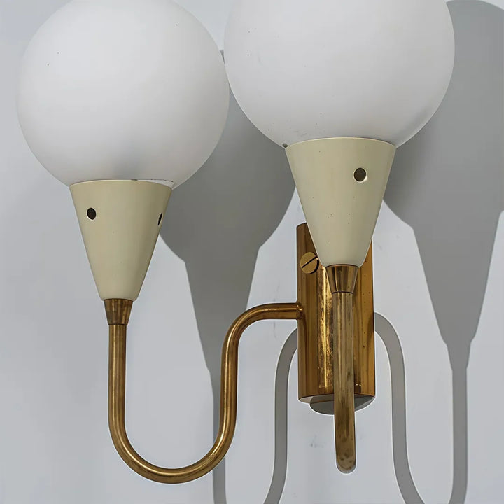 Dubbel Globe Vägglampa Mid-Century Dekorativ Ambient Belysning