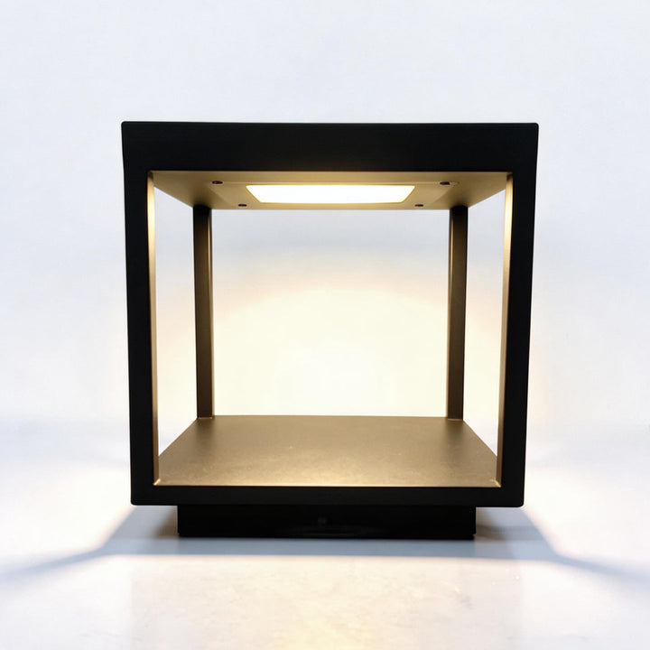 [Öppen Låda]Betongpelarlampor Modern Öppen Ram Fyrkantig LED-lampa