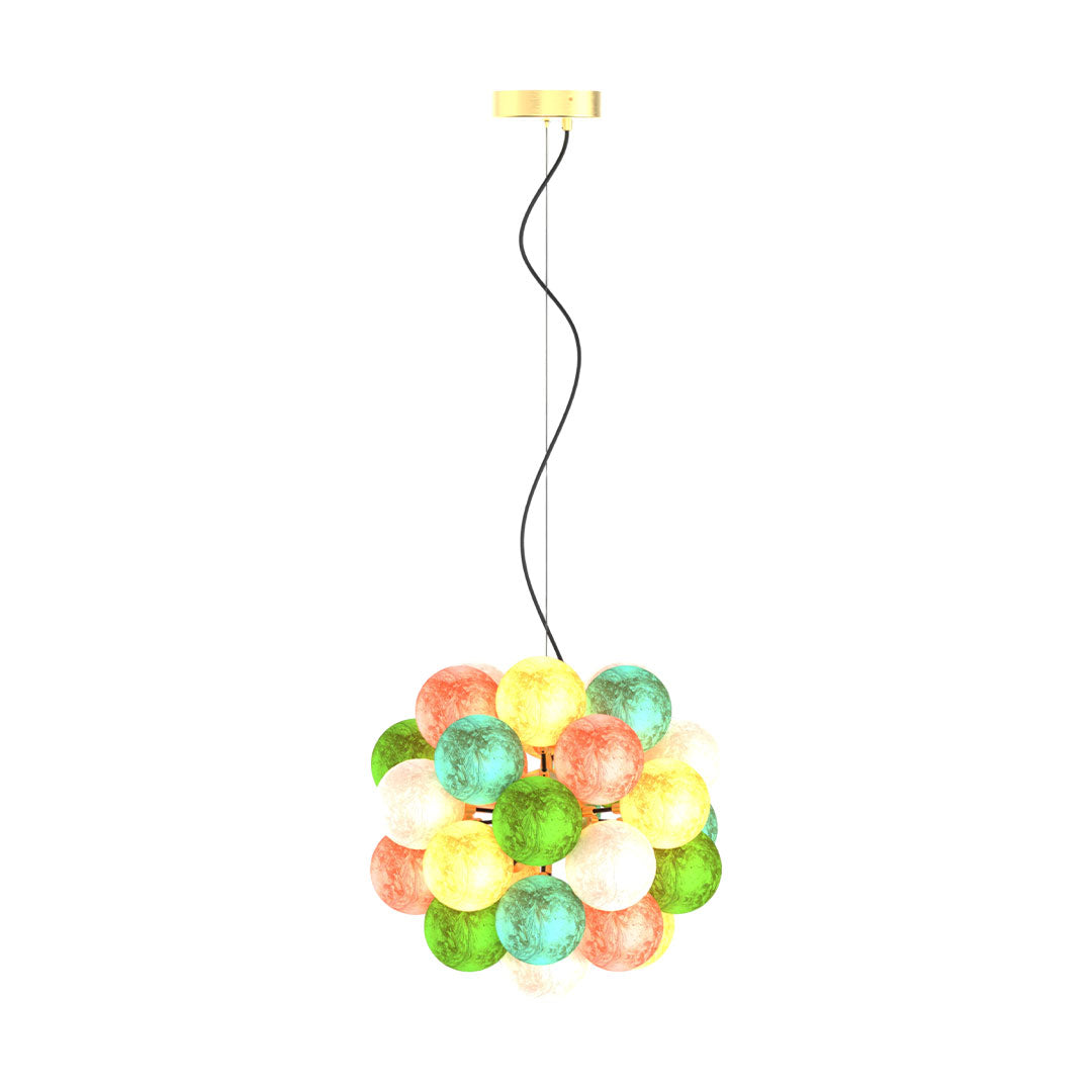 Färgat Glas Kandelaber Modern Kreativ LED Taklampa