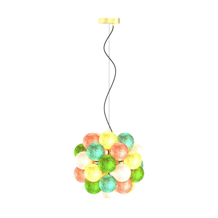 Färgat Glas Kandelaber Modern Kreativ LED Taklampa