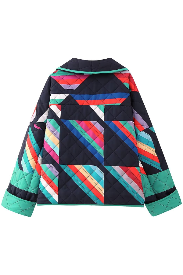| Printed Patcharbete Bomull Jacka