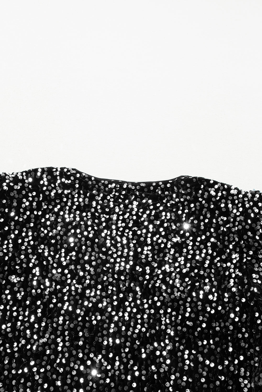 | Jacka Med Sequins Och Open Front