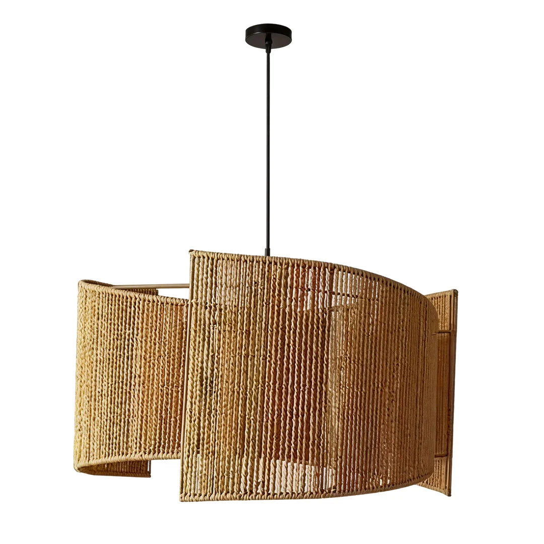 Rattan Vävd Pendellampa Wabi-Sabi Rep Taklampa