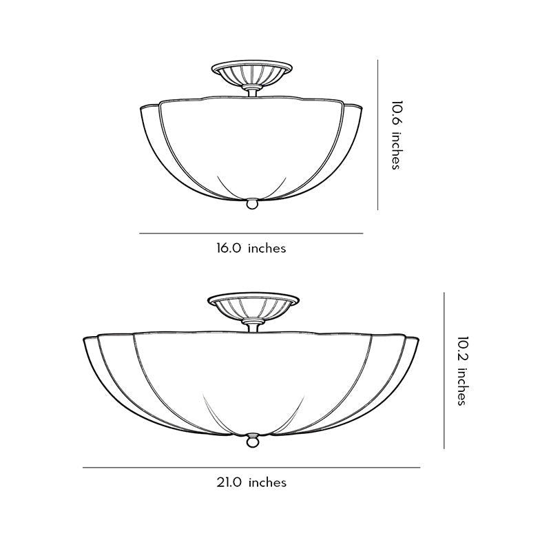 Glas Taklampor Modern Koppar Flush Mount Lampor