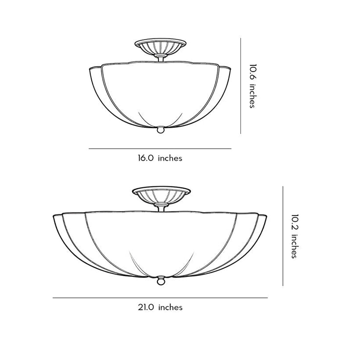 Glas Taklampor Modern Koppar Flush Mount Lampor
