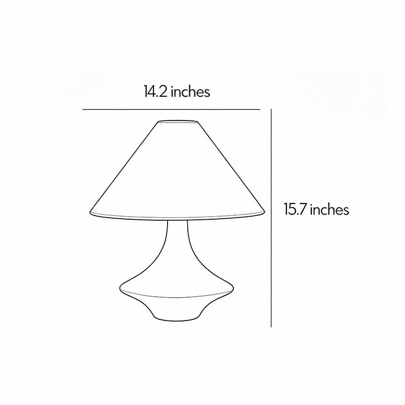 Grå Keramisk Bordslampa Wabi-Sabi Sängbord Accentljus