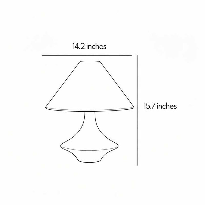 Grå Keramisk Bordslampa Wabi-Sabi Sängbord Accentljus