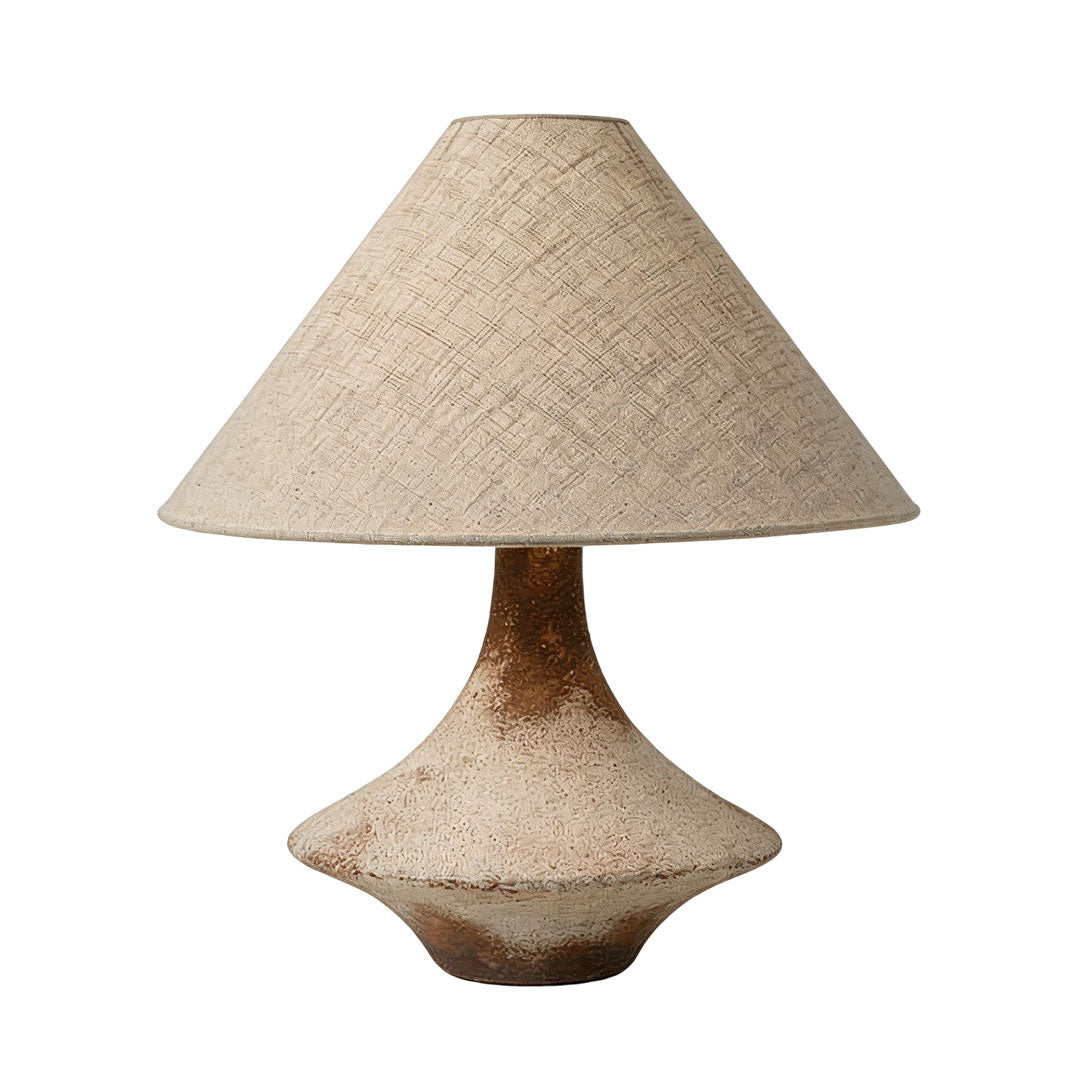 Grå Keramisk Bordslampa Wabi-Sabi Sängbord Accentljus