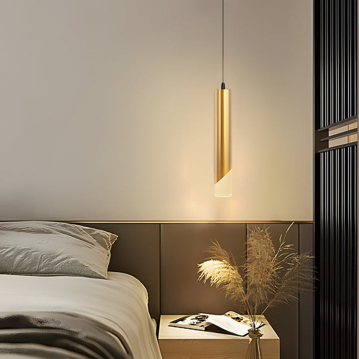 [Open-Box]Hardware Slender Cylinder 3 Stegs Dimmbar Guld Modern LED Pendellampor