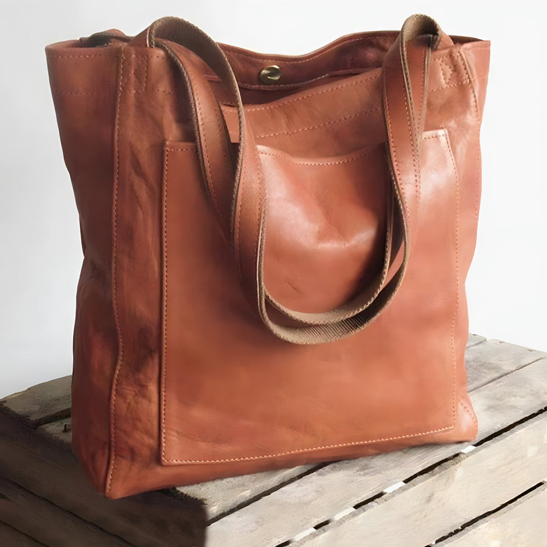 Dam Bag tillverkad av äkta läder med högkvalitativ Craftsmanship