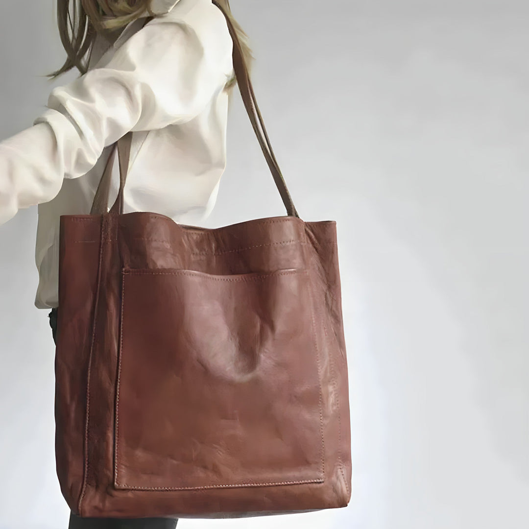 Dam Bag tillverkad av äkta läder med högkvalitativ Craftsmanship
