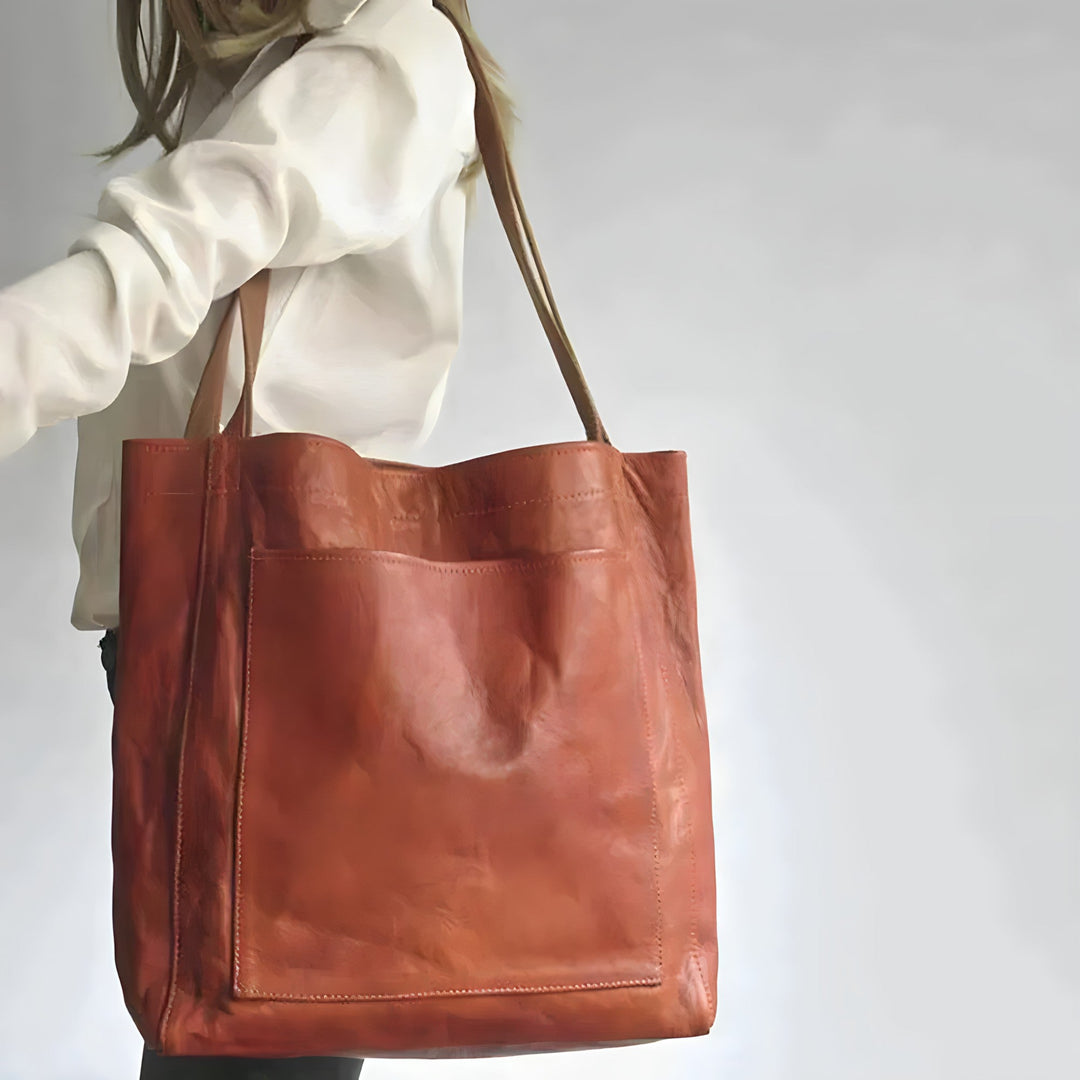 Dam Bag tillverkad av äkta läder med högkvalitativ Craftsmanship