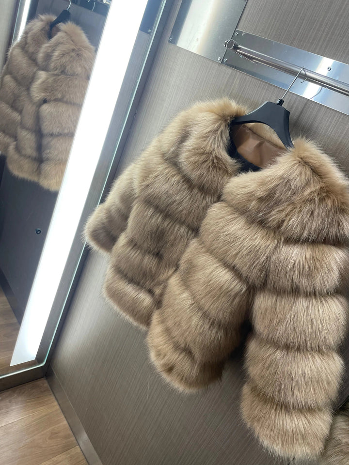 | Högkvalitativ Fusk Päls Jacka elegant Design för Elegance och komfort