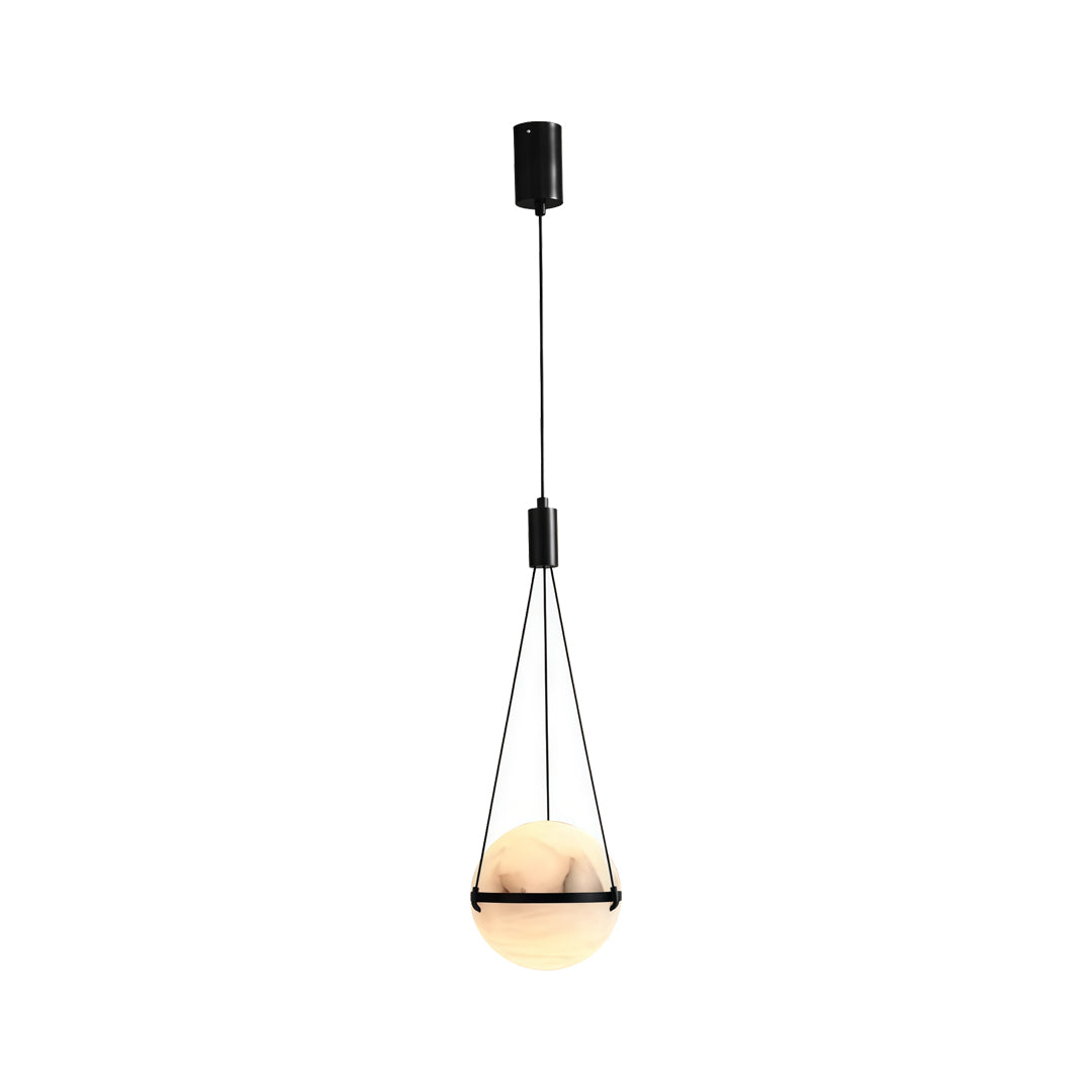 Globe Pendellampa Italiensk Stil Marmor Taklampa