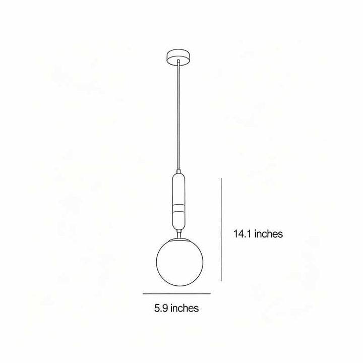 Modern Globe Pendellampa Minimalistisk Lyx Liten Taklampa