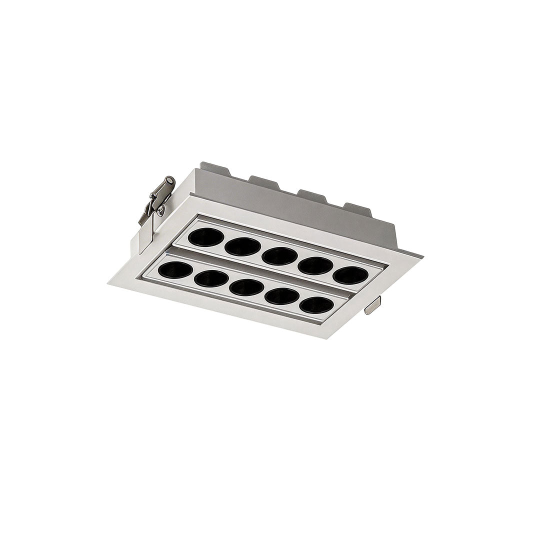 2 ST LED Infällda Takspotlights Grille LED Linjär Lampa