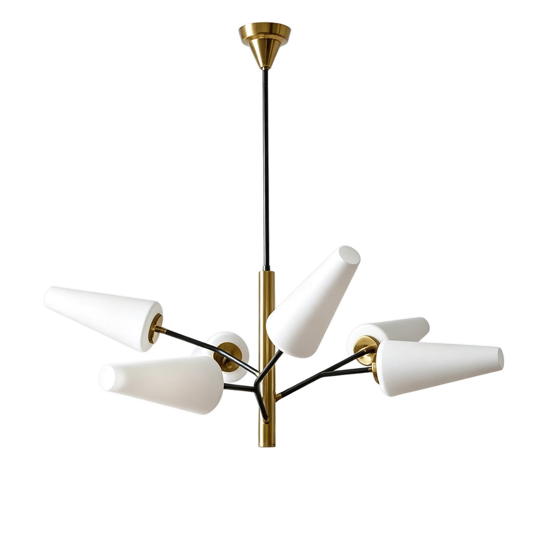 Italiensk Glas Kandelaber Minimalistisk Metall Taklampa