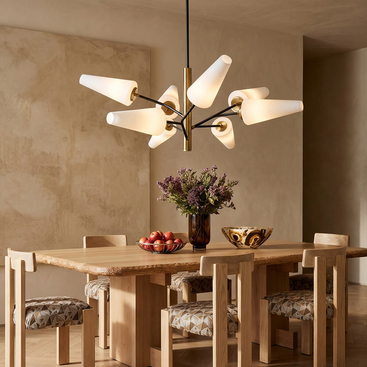 Italiensk Glas Kandelaber Minimalistisk Metall Taklampa