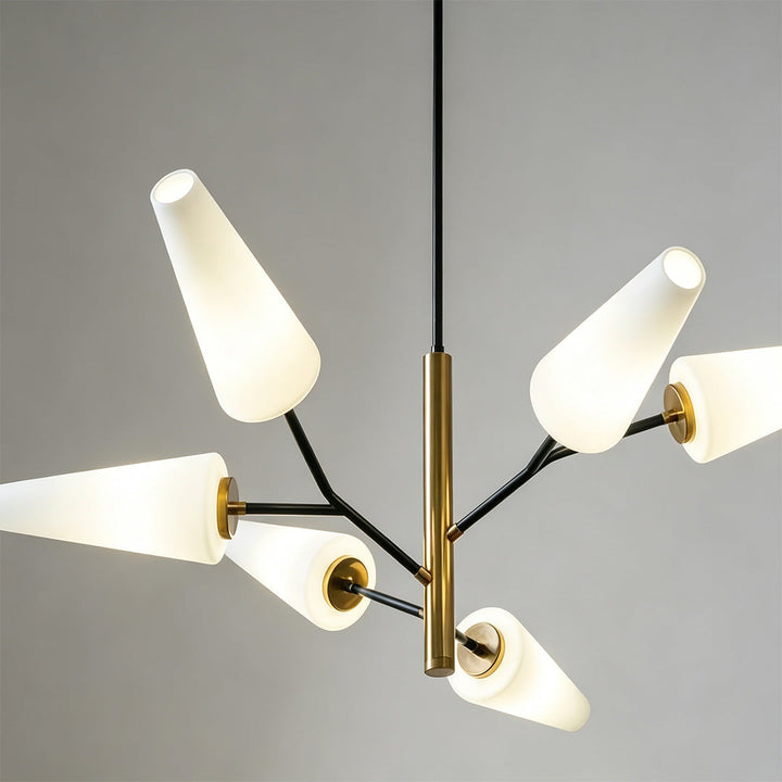 Italiensk Glas Kandelaber Minimalistisk Metall Taklampa