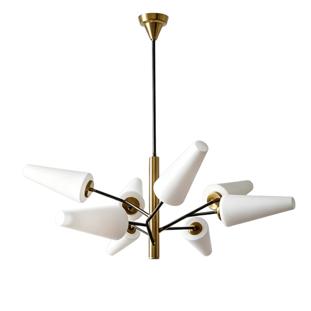 Italiensk Glas Kandelaber Minimalistisk Metall Taklampa