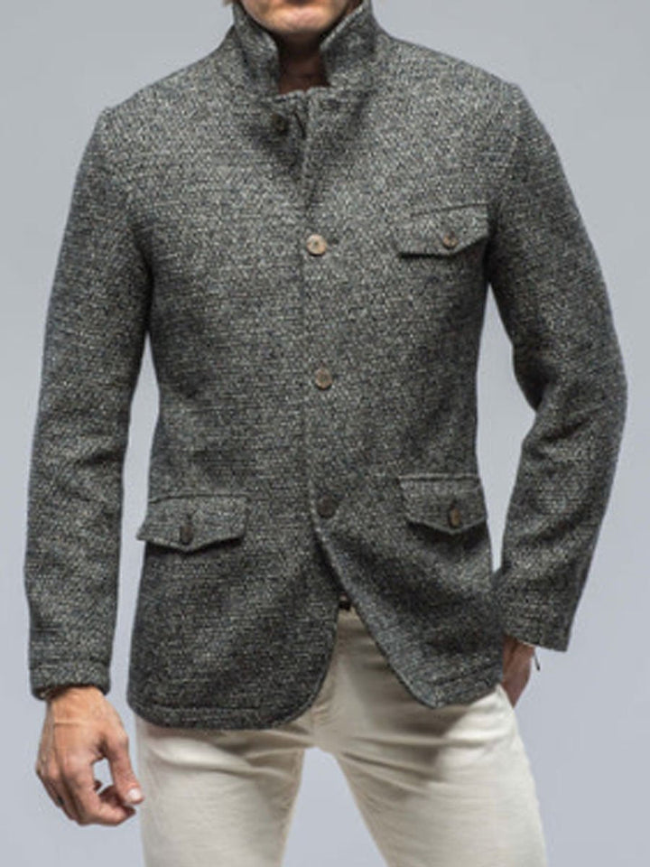 | Ficka Retro casual Blazer med Dragkedja - stilren komfort