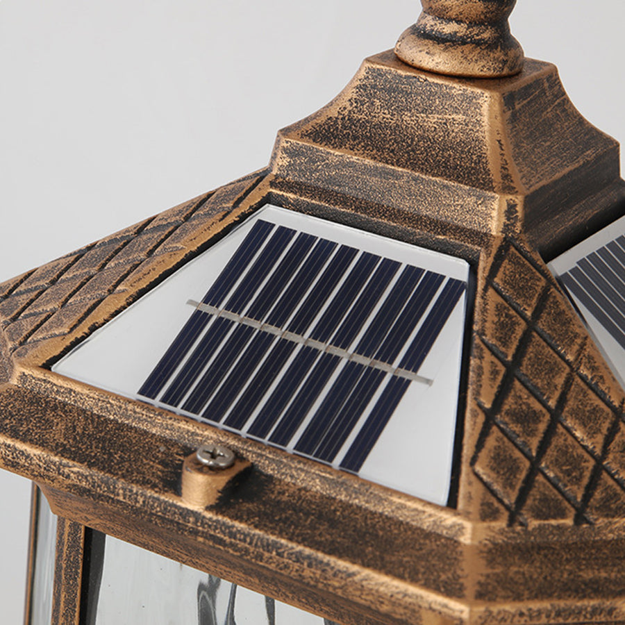 [Open-Box] Lantern Pelarlampor i Europeisk Stil Vintage Utomhus Pier Mount Lampa